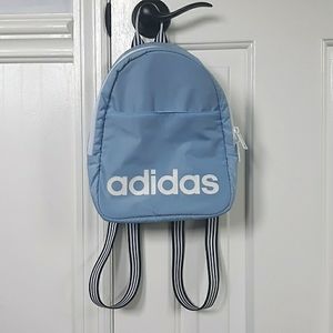 blue adidas mini backpack
